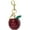 red, variant on Cute Apple Keychain Shiny Apple Bag Charms Fashion Elegant Fruit Bag Pendant Handbags Keyring Car Key Ring Backpack Accessories
