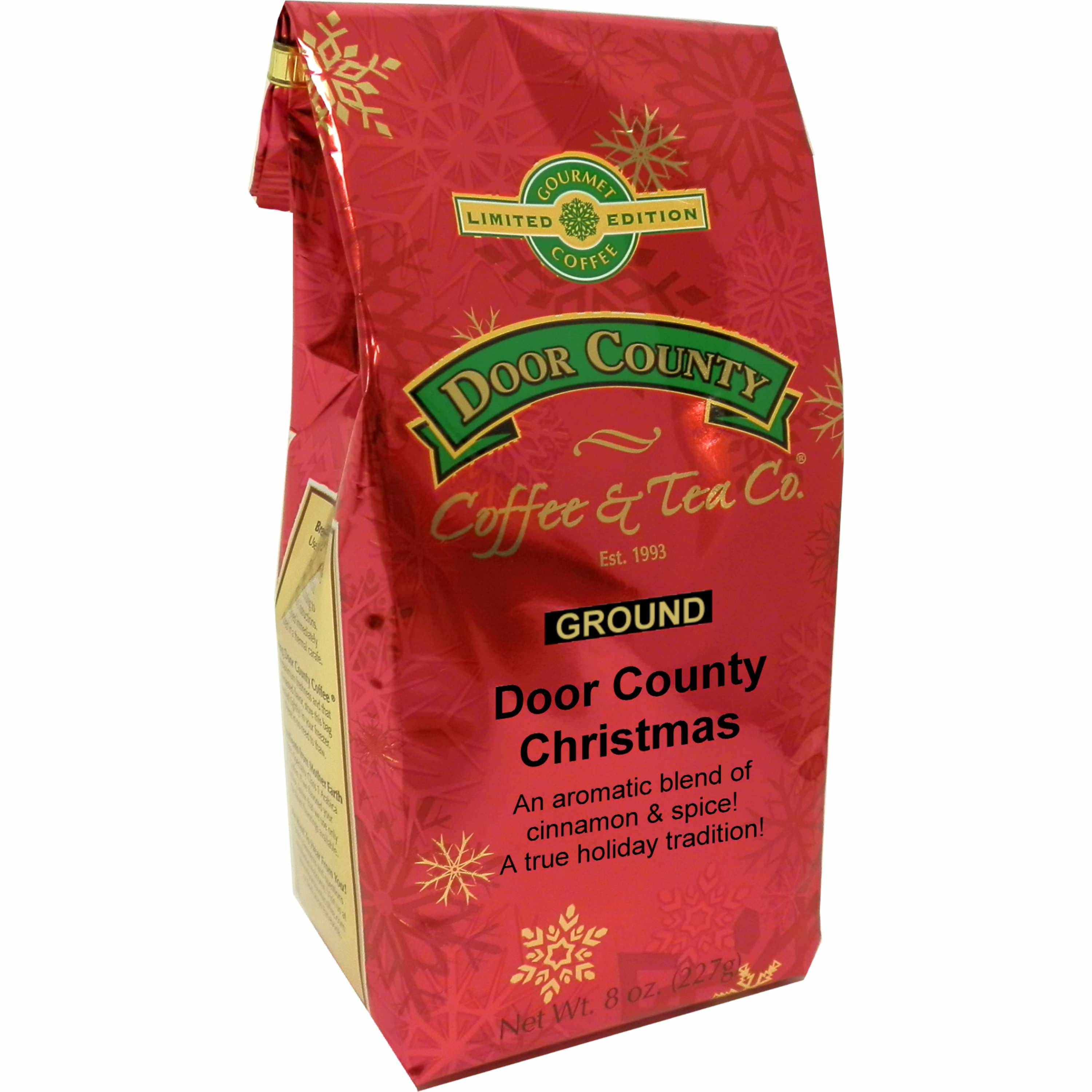 Door County Coffee Christmas Flavored Coffee 8oz Medium Roast Ground