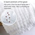 thumbnail image 4 of Toallitas para bebé, juego de 10 toallitas de muselina para bebé hechas de algodón natural orgánico, adecuadas para la piel sensible de los bebés, ideales como toallas para la cara, 4 of 5