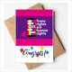 thumbnail image 1 of Los derechos son derechos humanos Sobre de la Carta de felicitación de la tarjeta de matrimonio, 1 of 4