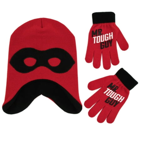 Disney The Incredibles 2 Hat and Gloves Cold Weather Set, Little Boys, Age