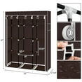 thumbnail image 3 of Topcobe 67" Portable Closet Wardrobe, Storage Organizer with 10 Shelves, Quick and Easy to Assemble, 3 of 6