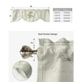 thumbnail image 5 of Vintage Country Plant White Rose Small Curtain Rod Pocket Short Curtains Home Decor Partition Cabinet Door Window Curtains, 5 of 6