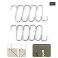 thumbnail image 1 of Gancho En Forma De S De 10 Uds., Ganchos Colgantes De Acero Inoxidable Magnético De Alta Resistencia Para Dormitorio, Baño, Cocina, Baño, Plateado Yuarrent HA024812-02, 1 of 6