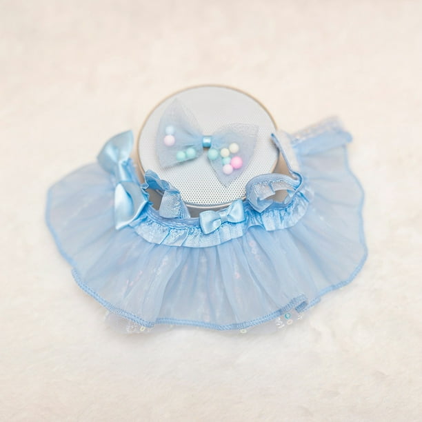 Vestido de gasa con lentejuelas y lazo de 7 colores, ropa para muñeca Labubu de 17 cm, accesorios de regalo para niños, accesorios para vestir animales