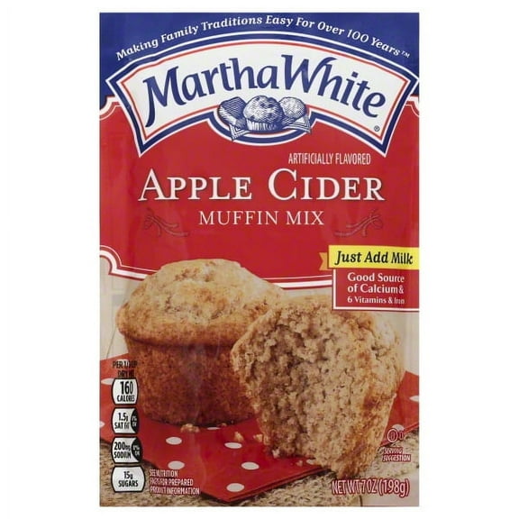 Martha White Apple Cider Muffin Mix, 7 oz