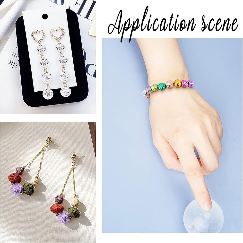 1 Set DIY Bead Stretch Bracelets Making Kits Mixed Color Beads: 8~9mm Hole: 1~1.2mm 250pcs/set Thread: 0.8mm about 10m/roll 2roll/set