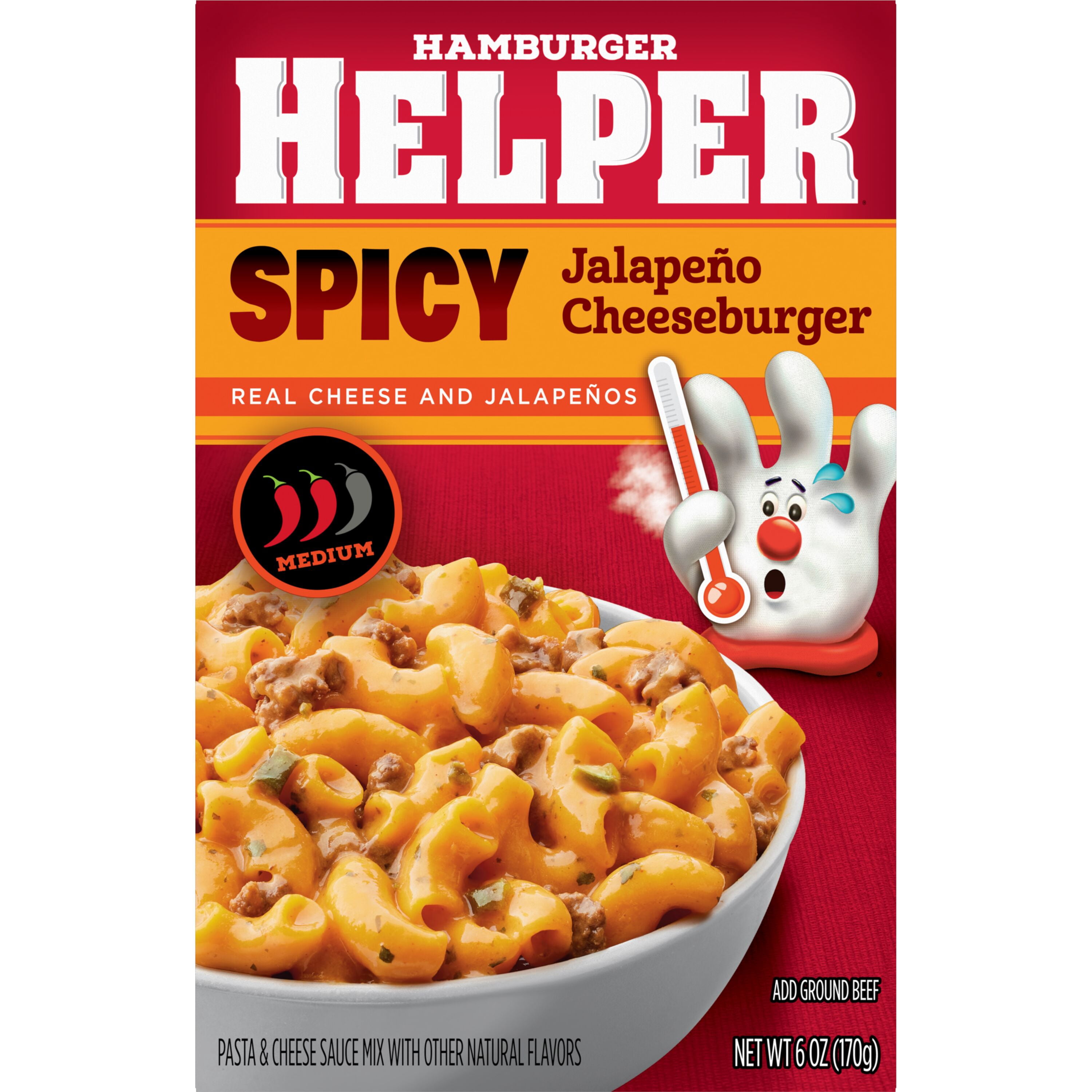 Hamburger Helper Spicy Jalapeno Cheesburger, 6 oz Box