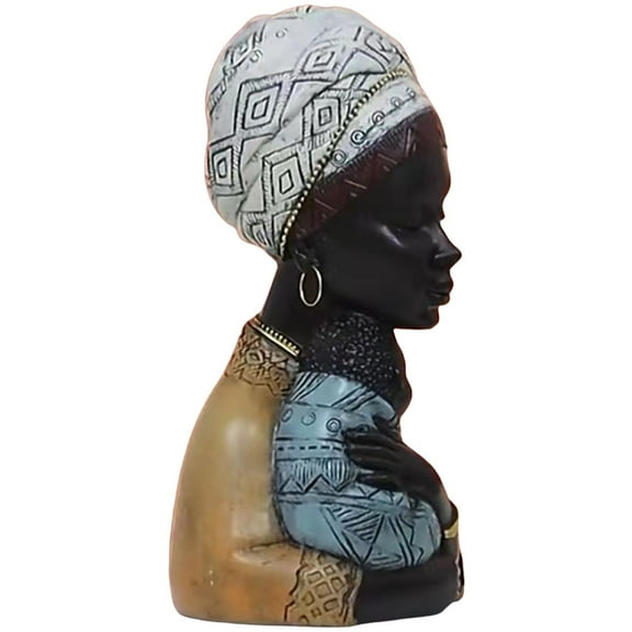 Raindrops African Art Figure Statue African Mother and Son Sculpture Home Decoration for Office