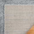 thumbnail image 4 of Gertmenian Anjou Solid Shag Solid Color Gray Indoor Area Rug, 5x8, 4 of 6