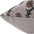 thumbnail image 3 of Fabdivine Block Print Throw Pillow Cover, 14x36 Inch Pure Linen Handmade Cushion Cover, Floral Print Boho Design Green Pillow Cover for Sofa and Couch, 3 of 5