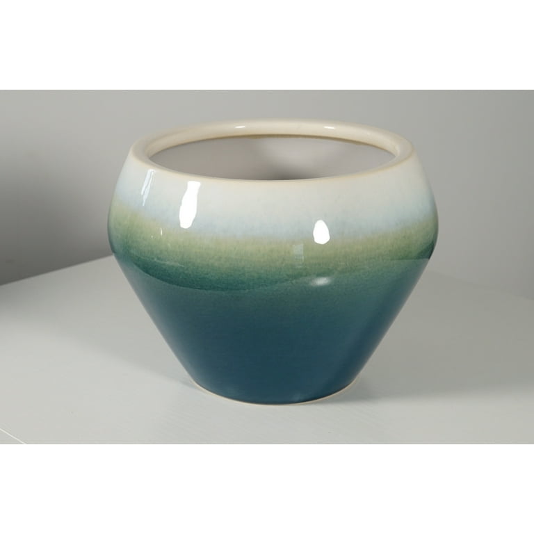 Better Homes & Gardens Milania Ceramic Reactive Finish Planter, 10 Better Homes & Gardens Milania Ceramic Reactive Finish Planter, 10