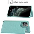 thumbnail image 2 of for iPhone 11 Pro Wallet Case with RFID Blocking Card Holder for Girls Women,Premium PU Leather Magnetic Buttons Stand Flip Wrist Strap Case for iPhone 11 Pro 5.8 Inch,Macaron Green, 2 of 16