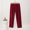Wine#1, variant on Drovellove Women's Fleece Pajama Pants with Elastic Waist - Cropped Pants Cozy Casual Lounge Bottoms for Home or Sleep