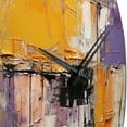 thumbnail image 3 of Designart "composition Impressions III" Abstract Collages Oversized Wall Clock, 3 of 5