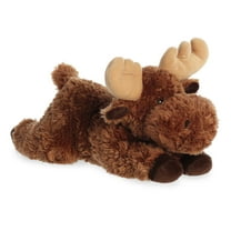 Aurora - Medium Brown Flopsie - 12" Moose - Adorable Stuffed Animal
