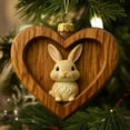 thumbnail image 4 of Rapeiae Christmas Animals Print Acrylic Hanging Christmas Gifts for Family Colleagues Christmas Tree Decoration, 4 of 8