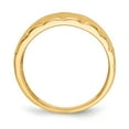 thumbnail image 2 of 14K Yellow Gold Ring Band Themed Marquise Pattern Dome, Size 6, 2 of 5