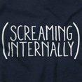 thumbnail image 2 of Funny Screaming Internally Sarcastic Men's Graphic T Shirt Tees Brisco Brands M, 2 of 6