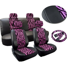 Fh Group Pink Car Seat Covers For Front Low Back Buckets And Solid