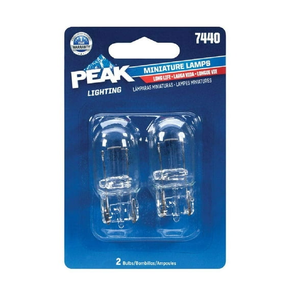 PEAK Miniature Automotive Bulb T5 7440 - 13.5 Volt - 2 Pack