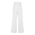 thumbnail image 5 of Maean Tall Pants for Women Long Elastic High Waist Wide Leg Loose Cotton Linen Trousers with Front Pockets, 5 of 7