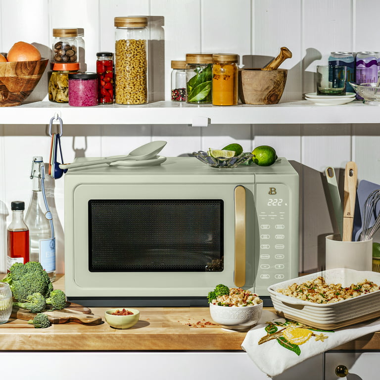 Beautiful 1.1 Cu ft 1000 Watt, Sensor Microwave Oven, Sage Green by Drew  Barrymore : Everything Else 