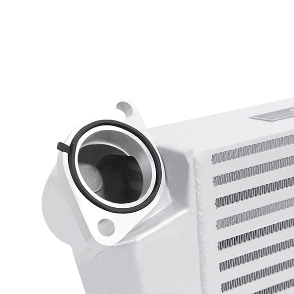 Mishimoto MMTMIC-WRX-08SLBK Top-Mount Intercooler Kit Compatible With Subaru WRX 2008-2014 Silver Cooler, Black Hose