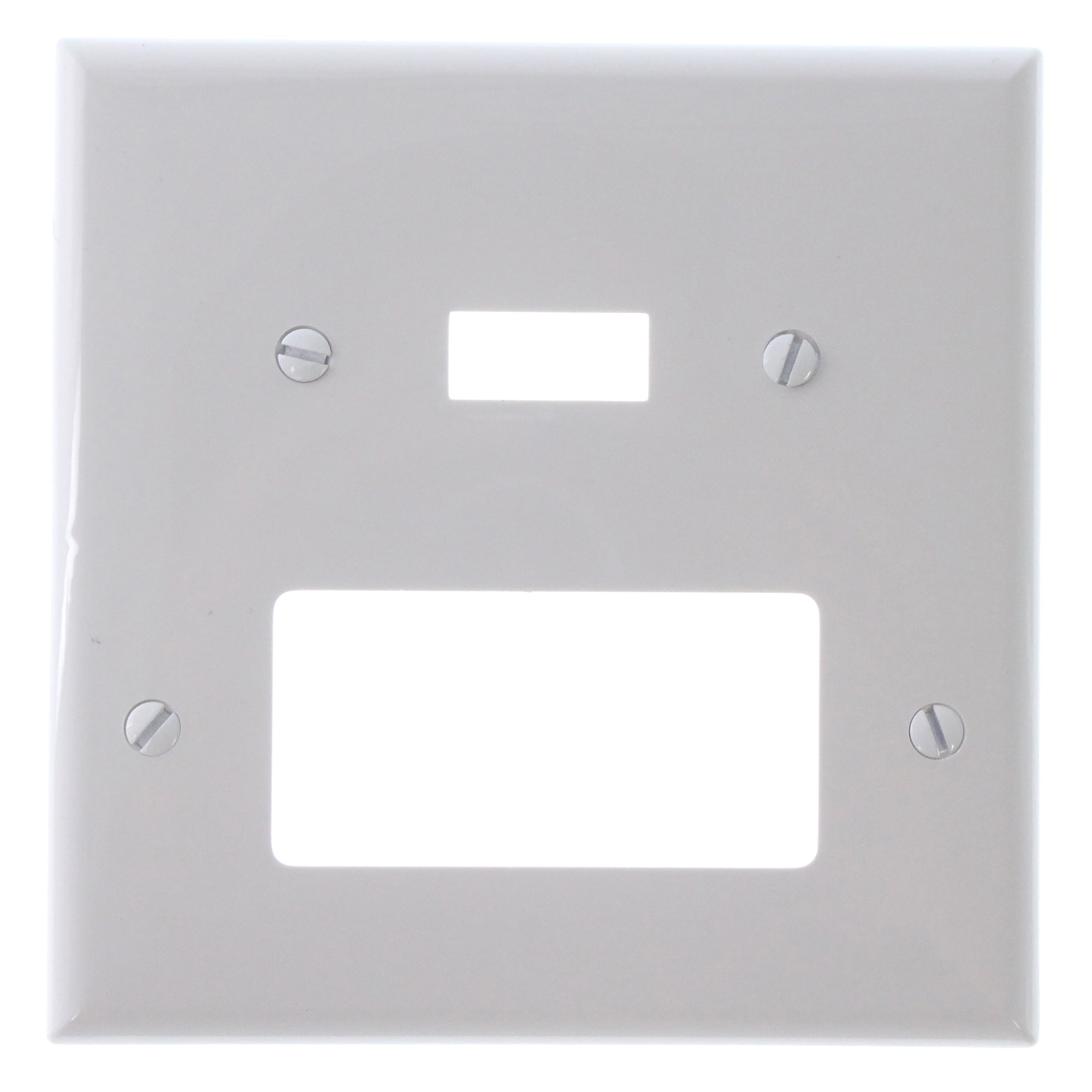 Cooper Lighting 2 Gang White Decorator Toggle Wall Plate Pj126W White (Pack Of 20)