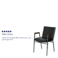 thumbnail image 5 of Flash Furniture 4 Pack HERCULES Series Heavy Duty Black Vinyl Stack Chair with Arms, 5 of 14