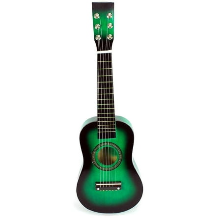 Starting Acoustic Guitar Sleek Shine Classy Green Classic Acoustic 6 Stringed Musical Guitar Instrument, Great For Starting To Learn Guitar ()