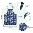 thumbnail image 7 of Pioneer Flower Floral Print Pattern Kids Aprons for Girls and Boys,Adjustable Neck Strap Toddler Aprons for Kids Cooking Baking, 7 of 7