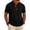 Black, variant on KLHDSF Men's Short Sleeve Polo Golf Shirts 3-Button Moisture Wicking Athletic T-Shirts Casual Collared Tops Black L