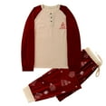 thumbnail image 2 of Lilgiuy Men Christmas Snowflake Print Top Pants Suit Family Parent-child Wear Dad Wine,12 2022 Fall Winter, 2 of 5
