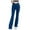 Blue, variant on Erwazi Womens Gym Pants Casual Stretch Athletic Bell Bottoms Denim Pants Trendy Slim Fit Jeans, Black, M