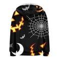 thumbnail image 3 of Halloween Hoodies for Women 2025 Halloween Pumpkin Skull Graphic Zip Up Hoodie Sweatshirt with Pockets Pullover Tops, 3 of 6