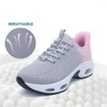 thumbnail image 6 of AOV Womens Running Shoes Slip on Tennis Athletic Walking Shoes Lightweight Comfortable Gym Workout Jogging Sport Sneakers GreyPink US 11, 6 of 7