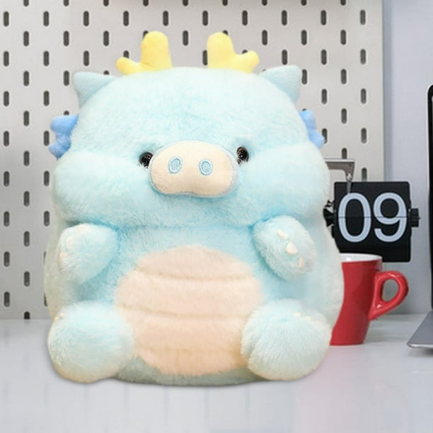 Muñeco de dragón de peluche, animal de peluche de dragón, accesorios fotográficos, suministros para fiestas, adorable decoración de año Nuevo chino