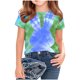 thumbnail image 1 of Blusas y camisas de manga corta con cuello redondo Camiseta estampada de manga corta para niños Cuello redondo Media manga Casual Versátil Top de poliéster para niñas, 1 of 5