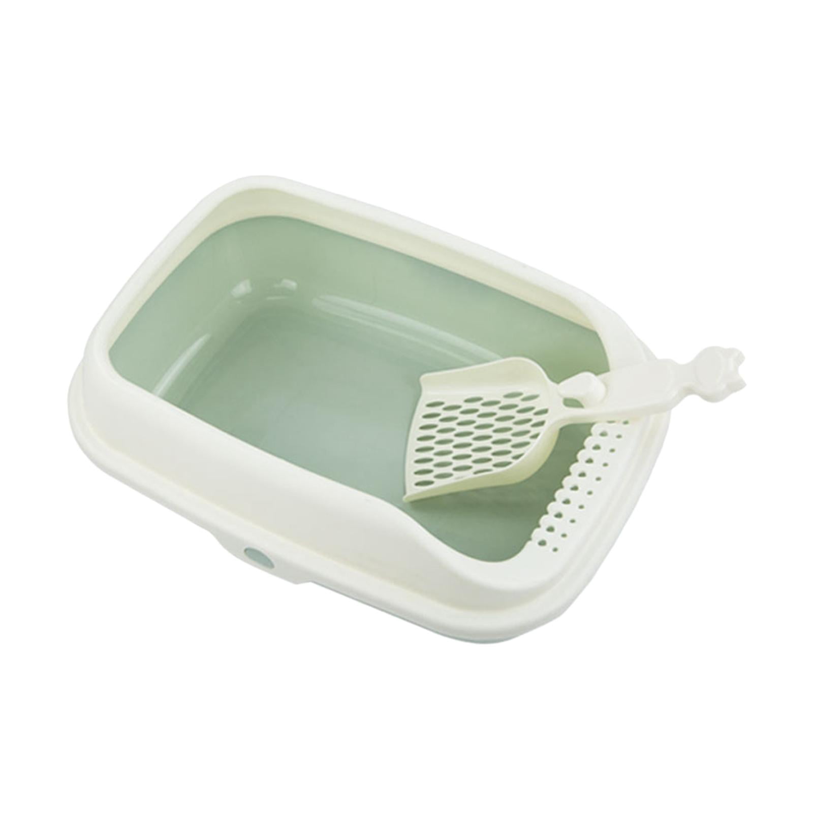 Cat Litter Box with High Sides Cat Sand Basin Open Top Kitty Litter Box Tray