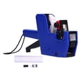 thumbnail image 5 of Price Tag Gun Coding Machine 8 Digits with 10pcs White Red Lines Sticker Labels Ink Blue, 5 of 5