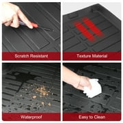 Ikon Motorsports TPE All Weather Trunk Mat for 2022-2024 Hyundai Ioniq 5 & 2025 Ioniq 5 N, Black 3D Molded Car Rear Carpets Liner Cover