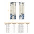 thumbnail image 6 of Fsddascl Blue White Pumpkin Blackout Curtains for Bedroom/Living Room, Thermal Insulated Kitchen Curtains, Rustic Fall Thanksgiving Eucalyptus Grommet Darkening Window Treatment Drapes 52"x84"x2, 6 of 6