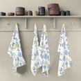 thumbnail image 5 of Dreamtimes Blue Yellow Floral Kitchen Towels, 18 x 28 Inch Super Soft and Absorbent Dish Cloths for Washing Dishes, 1 PCS Reusable Multi-Purpose Microfiber Hand Towels for Kitchen, 5 of 7