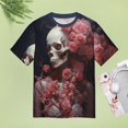 thumbnail image 5 of Skull Women T-Shirt Classic O Neck T-Shirts Short-Sleeve Trendy Animal Print Design Tshirt Casual Clothing, 5 of 5
