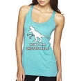thumbnail image 1 of Wild Bobby, Unstoppable T Rex Funny, Pop Culture, Women Tri-Blend Racerback Tank Top, Tahiti Blue, Medium, 1 of 4
