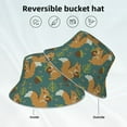 thumbnail image 2 of Kdxio Reflective Bucket Hat - Knitted Woodland Squirrel Print Bucket Hat for Men,Women, 2 of 6