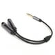 thumbnail image 1 of Cable adaptador de audio Nikou estéreo macho de 1/4 pulgadas, 1 of 9