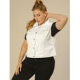 thumbnail image 4 of Chaleco Denim uxcell Pecho 4X Blanco, 4 of 6