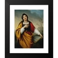 thumbnail image 2 of Anonymous 19x24 Black Modern Framed Museum Art Print Titled - St. Cecilia (1830), 2 of 5